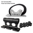 thumbnail image 3 of 2Pcs Bicycles Front Fork Mount Anti-corrosive Mount Alloy Carrier Fast Release Heavy Duty Nylon Buckle Aluminium Alloy Rear Wheel Rack Carrier Silver, 3 of 8