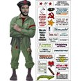 thumbnail image 1 of Che Guevara Quotable Notable - Greeting Card and Sticker Sheet - Envelope Included, 1 of 3