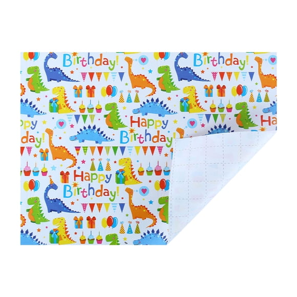 TIMIFIS Home Decor Happy Birthday Wrapping Paper Gift Wrapping Paper 80g Cartoon Coated Paper Holiday Decoration Office DecorFall