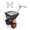 Black Orange-Red, variant on Ourlova Versatile Push Broadcast Spreader for Lawn Garden-Large Capacity ( ) 80L Black + Dark Green