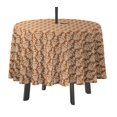 thumbnail image 1 of Vargottam Nappe d'Intérieur/extérieur 58 pouces avec trou de parapluie et Fermeture Éclair, imperméable à l'eau, Couvre-table pour la table arrière - Brun clair, 1 of 7