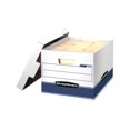 thumbnail image 1 of Bankers Quick/Stor - Boîte de Rangement - pour Lettre/légal - Blanc, Bleu (Lot de 4), 1 of 2