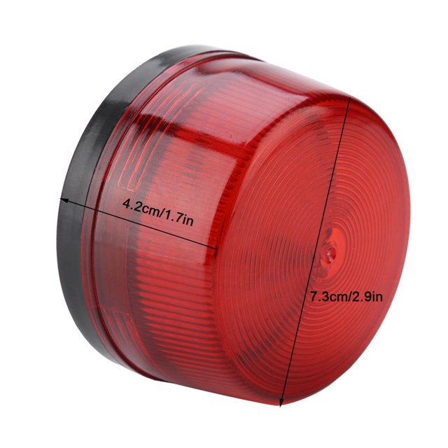 LED Flashing Lamp Security Alarm Strobe Signal Warning Light Ultra Bright Triple Flash 2 Sec for Emergency Vehicles Roadside Safety