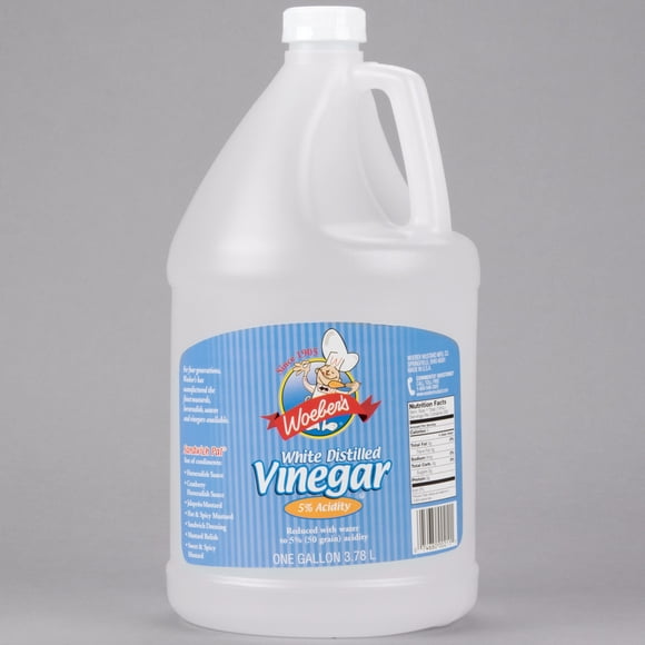 Woeber’s 1 Gallon Distilled White Vinegar Bulk – Food-Grade, Gluten-Free & Multi-Purpose (3.78L)