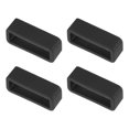 thumbnail image 1 of Unique Bargains Watch Band Strap Loops Silicone for 19mm Width Watch Band, Black 4 Pack, 1 of 5