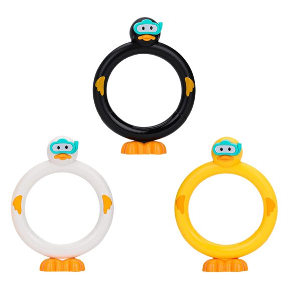 Milaget 3 Pcs Jouets de Piscine pour Enfants Exercice Aquatique Amusant Jouets de Piscine Âges 4-8 Canard Plongée s