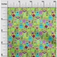 thumbnail image 2 of oneOone Polyester Spandex Light Green Fabric Abstracts Sewing Material Print Fabric By The Yard 56 Inch Wide, 2 of 5