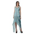 thumbnail image 4 of Moomaya Asymmetrical Hem Dress Ladies Handkerchief Halter Spaghetti Strap Dress, 4 of 4