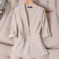 thumbnail image 1 of Soki Women's 3/4 Sleeve Lightweight Work Office Blazer Jacket (S-3XL), 1 of 4