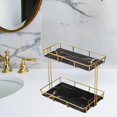 thumbnail image 1 of justharion Storage Rack Multi-layer Storage Box Perfume Jewellery Container Basket L Double Layer Black, 1 of 8