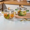 thumbnail image 3 of Heat- Borosilicate Glass Stovetop Cooking Pot with Lid for Simmering Soup Milk Pasta and Porridge Easy Clean Transparent Cookware, 3 of 4