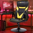 thumbnail image 4 of Goplus Chaise Berçante de Jeu à Hauteur Réglable Pivotante Style Course Berceuse Jaune, 4 of 9