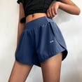thumbnail image 4 of Timegard Athletic Shorts for Women High Waist Side Split Loose Lightweight Workout Running Shorts, 4 of 5