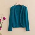 thumbnail image 2 of Timegard Cardigan for Women Plus Size Cropped Open Front Long Sleeve Fall Casual Lightweight Jackets, 2 of 3