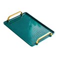 thumbnail image 3 of veasfak Serving Tray with Handle Storage Organizer Coffee Table Tea Tray Vanity Tray green medium, 3 of 9