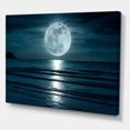 thumbnail image 3 of Designart Super Moon Over The Sea I Canvas Wall Art, 3 of 4