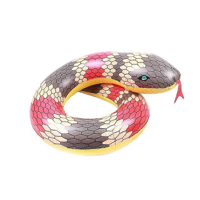 Bouée de Natation Gonflable Serpent Radeau de Piscine Été Chaise Longue de Natation Flotteur Jouets de Fête à la Piscine pour Adultes et Enfants (Rouge)_Perfect Gift