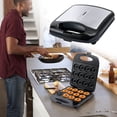thumbnail image 1 of Wzzjkit Convenient Donut Donut Machine Sandwich Home Breakfast Cake Baking Pan Double Heating Bread, 1 of 7