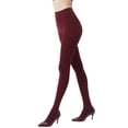 thumbnail image 2 of Women's Solid Color Soft Opaque Tights with Comfortable Stretch for Everyday Wear, 2 of 3