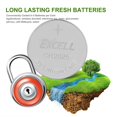 thumbnail image 3 of 2 PACKS EXCELL 5pcs 3V CR2025 Lithium Coin Cell Button Battery for Toys Remote Battery Silver, 3 of 9