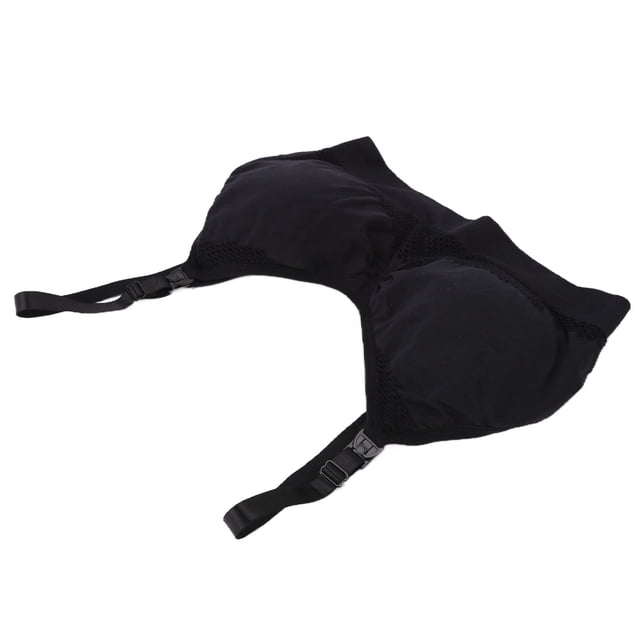 Women Pumping Bra, Simple Operation Soft Cotton Maternity Pumping Bra Breathable for Daily Wear Black