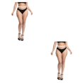 thumbnail image 3 of Youkk Collants Confortables en Nylon à la Mode Opaques pour Femme Moderne Bas Résille Légers 2Ensemble, 3 of 6