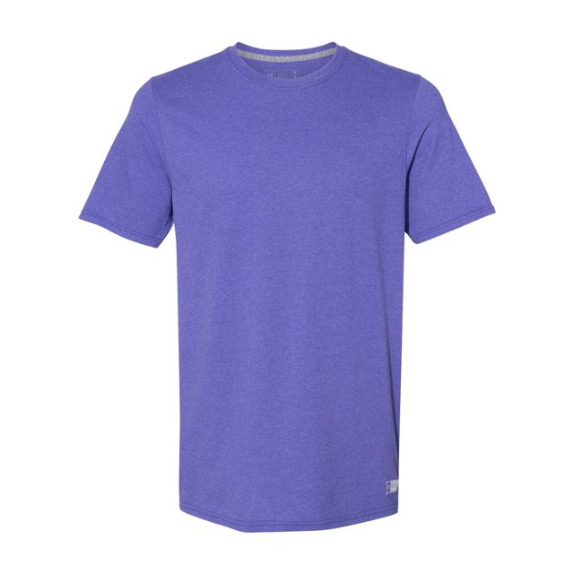 Russell Athletic T-Shirt de Performance Essentiel 60/40, S, Rétro Chiné Violet