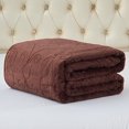 thumbnail image 1 of JML Warm Fleece Blanket, 1 Ply Lightweight Embossed Bed Blanket, Queen (75"x 91"), 1 of 7