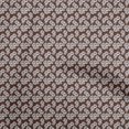 thumbnail image 1 of oneOone Polyester Spandex Brown Fabric Florals Craft Projects Decor Fabric Printed By The Yard 56 Inch Wide-7U, 1 of 4