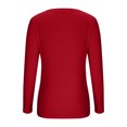 thumbnail image 4 of FAIWAD Womens V Neck Ribbed Knit Tops Long Sleeve Basic Slim Knit Top Stretch Casual Crop Tops, 4 of 5