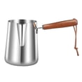 thumbnail image 4 of GUOOL Turkish Coffee Pot with Wooden Handle Coffee Maker for Bar Household Kitchen 600ml, 4 of 9