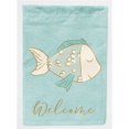 thumbnail image 1 of Carolines Treasures BB8578GF Blue Fish Welcome Garden Flag, 1 of 3