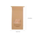 thumbnail image 2 of Kraft Paper Bakery Bag Light Brown 100Pcs 9.67X4.52X2.55in, 2 of 6