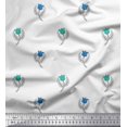 thumbnail image 1 of Soimoi Rayon Fabric Leaves & Floral Block Print Sewing Fabric Yard 56 Inch Wide, 1 of 3