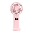 thumbnail image 2 of Limited Time Deal Iumwxz Digital Display Folding Fan USB 5-speed Rechargeable Small Fan Portable Handheld Fan Travel Fan Portable Fan Mini Fan Desk Fan Home Decor, 2 of 8