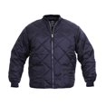 thumbnail image 4 of Rothco Diamond Nylon Quilted Flight Jacket - Navy Blue, Small, 4 of 4