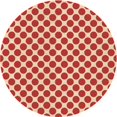 thumbnail image 1 of Ahgly Company Tapis Rond Lavable en Machine Intérieur Transitionnel Rouge, 8 Pieds Rond, 1 of 7