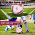 thumbnail image 3 of ziyahi Waterproof Durable Size 5 Machine-Stitched Soccer Ball Widely Football Training Unique Appearance red, 3 of 6