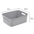 thumbnail image 2 of Panier d'aspect osier Sterilite, 2 of 7