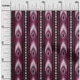 thumbnail image 1 of oneOone Cotton Poplin Fabric Stripe & Geometric Ikat Print Fabric BTY 56 Inch Wide, 1 of 4