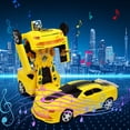 thumbnail image 1 of Hxlamzoo Jouets pour Enfants Télécommande Intelligente Voiture Robot Transformable - Transformation Automatique le Jouet Ultime pour Enfants et Collectionneurs Voiture Transformeur Jaune Jouets Liquidation, 1 of 9
