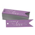 thumbnail image 1 of Inkdotpot Real Silver Foil Made With Love Text Tags Favor Hang Paper Tags 100 Pieces, 1 of 1