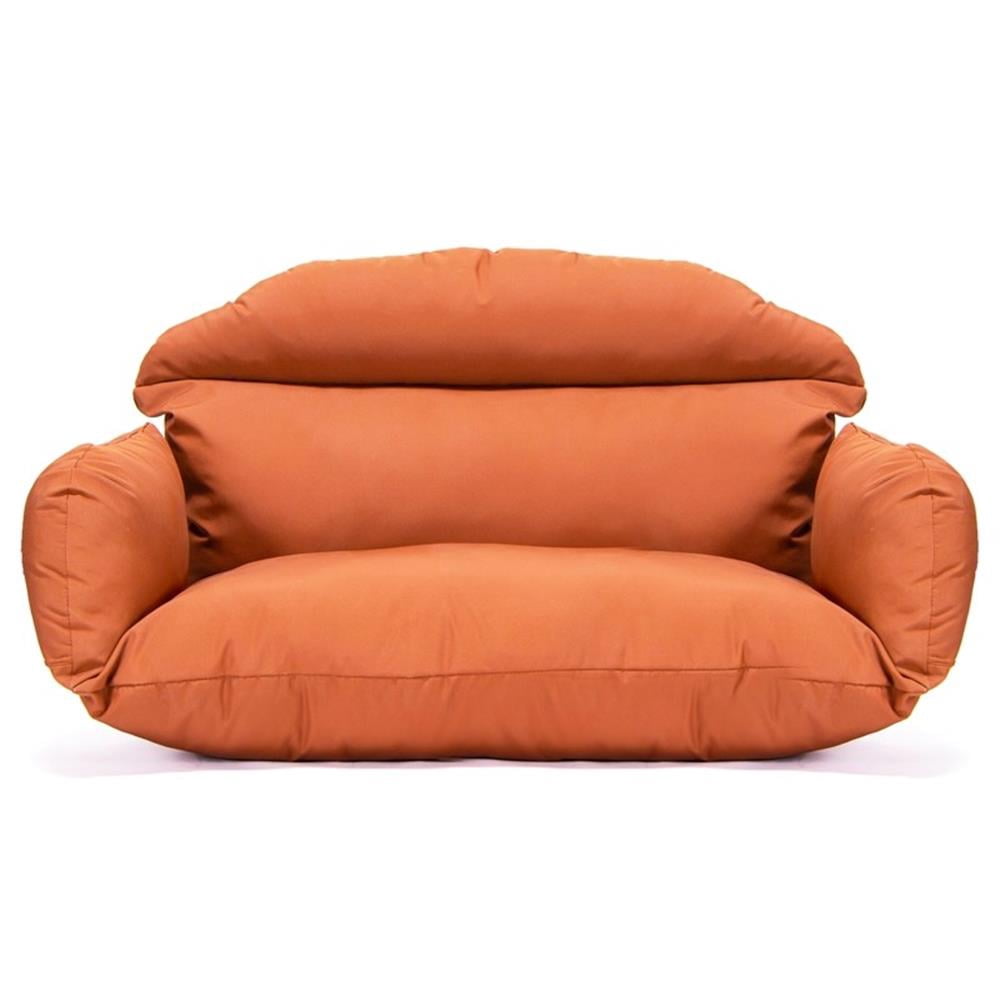 LeisureMod Coussin de Chaise Balançoire Oeuf Double pour 2 Personnes, Orange