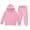 Pink, variant on FYEGRE Children's Tracksuit Girls Boys Long Sleeve Hoodie Pullover Trousers Outfit Warm Solid Sportswear Purple 4-5 Years