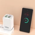 thumbnail image 2 of Chargeurs de Téléphone pour Android Adaptateur d'Alimentation 150 W Tête de Charge 4 USB+2 PD Multiport Charge Rapide Chargeur de Téléphone Mobile Norme Us Prise en Charge de la Charge Simultanée de Plusieurs Appareils, 2 of 7