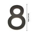 thumbnail image 2 of Yhmxh Home Decor,Stickers,Wall Decor, 10CM Acrylic Black Number Plates For Stylish Decor Black Digital Sign, 2 of 2