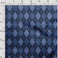thumbnail image 3 of oneOone Silk Tabby Blue Fabric Check Craft Projects Decor Fabric Printed By The Yard 42 Inch Wide, 3 of 4