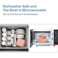 thumbnail image 4 of 52 oz Salad Containers To Go with 3 Compartments, Leak Proof Salad Tupperware, 4 of 5