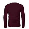 thumbnail image 3 of zbxnLI Men's Crew Neck Sweatshirts Button T-Shirts Solid Color Casual Lightweight Pullover Sweatshirt Tops, 3 of 6