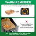 thumbnail image 4 of 100 Pcs Non-Stick Disposable Parchment Paper Pads Air Fryer Liners Compatible with Ninja AG301 Indoor Grill Air Fryer, 4 of 6